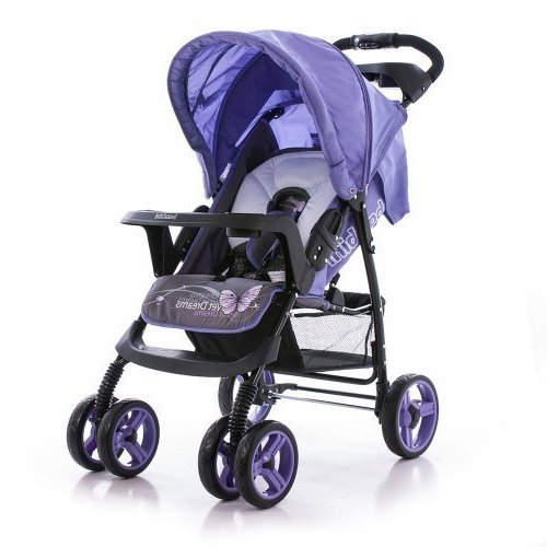 Коляска BAMBINI VIPPER violet butterfly